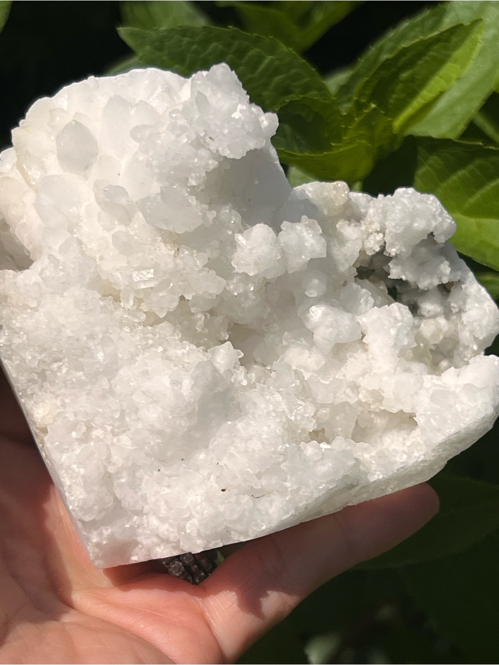 Moroccan (1) quartz heart with stand | crystal